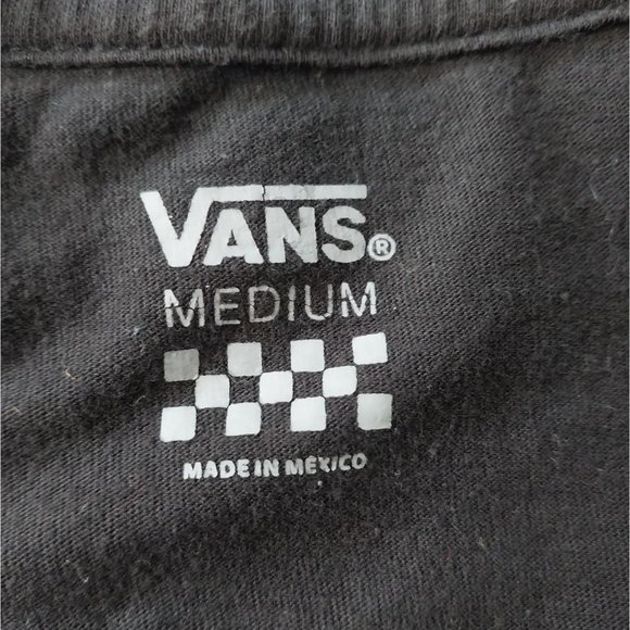 Van's OTW Black Short Sleeve Spell out T Shirt Women's Sz M - Picture 6 of 9